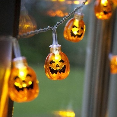 Pumpkin LED battery lights wholesale Halloween lights string outdoor festival decorations LED lights