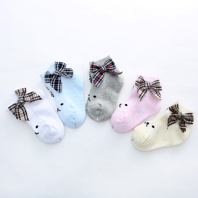 FUGUI Children's cotton socks bowknot socks 