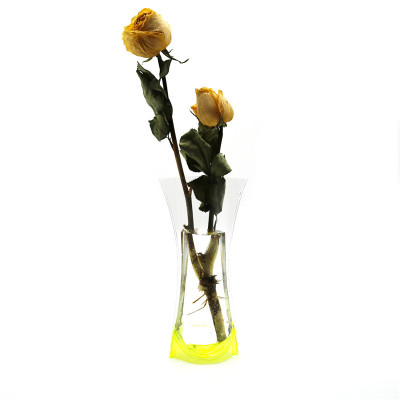 Foldable plastic transparent fresh PVC flower vase in stock