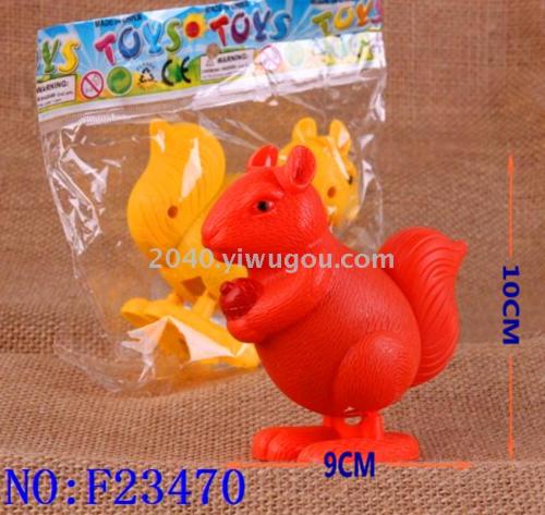 cross-border children‘s plastic winding toys wholesale cartoon animal chain toys 2011-63