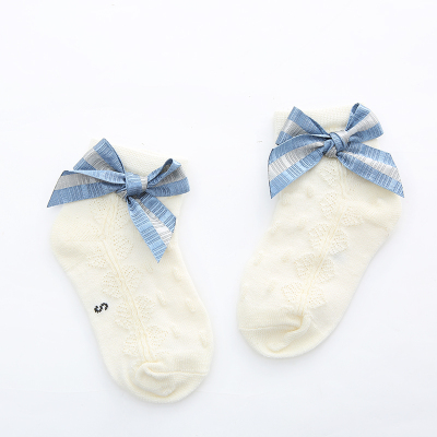  FUGUI children's summer bowknot socks net socks