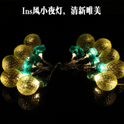 Creative LED pineapple battery lamp series wedding Christmas birthday children's room decoration lamp hom