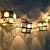 Ins American vintage cylindrical iron art Christmas lights string decorative lights string rooms decorative outdoor 
