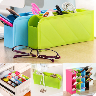 Office desk stationery storage box with 4 cases of plastic drawers, kitchen tableware storage box with 4 cases
