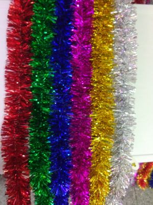Christmas Tinsel Party Celebration Store Decorative Color Bar
