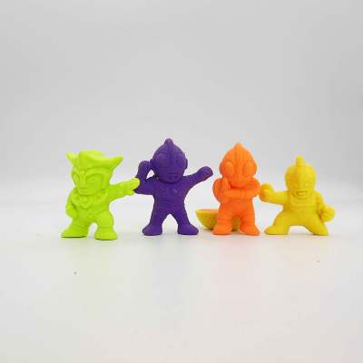 4 Pack Multicolor Altman Series 3D erasers set