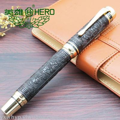 Hero 2189 sandalwood 18K gold pen