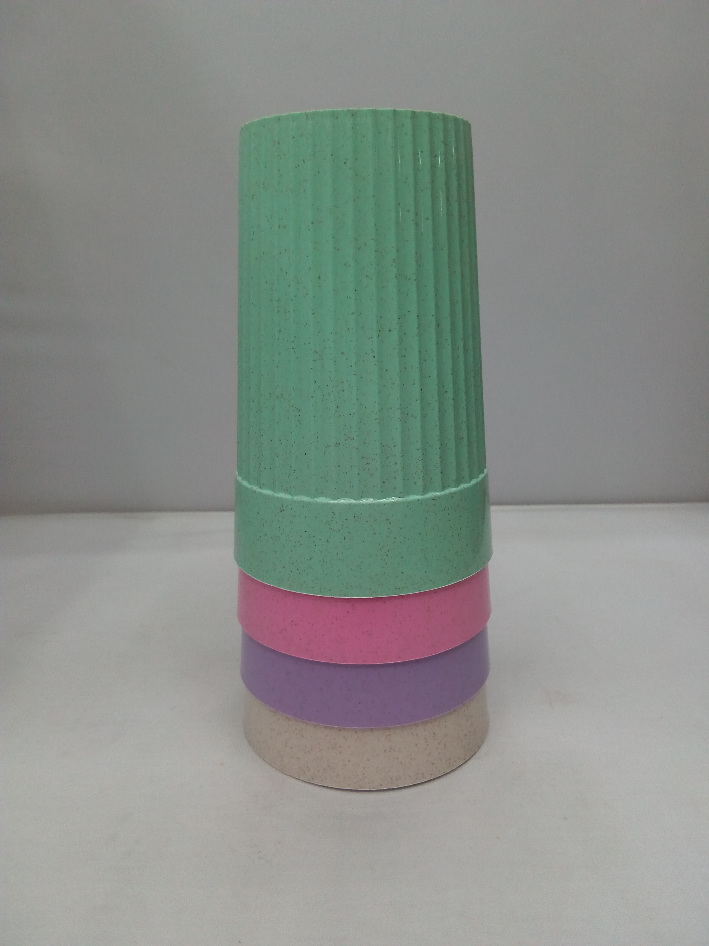 小麦秸秆漱口简约牙刷杯水杯创意塑料 口杯喝水杯塑料08B-6837