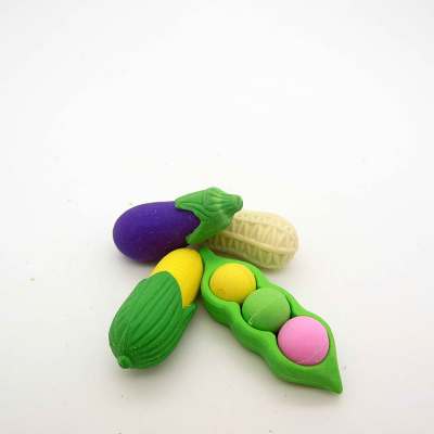 4 Pack vegetables Series 3D erasers set