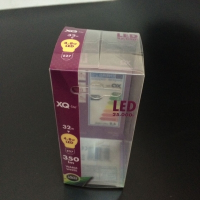 Transparent PVC packaging box custom free design
