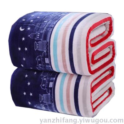 Manufacturers direct cloud sable wool blanket a wholesale winter thickcover cover double-sided coralline