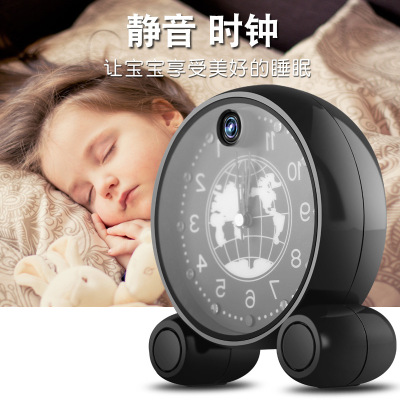 Internal Foreign Trade Clock WiFi Smart Surveillance Camera Network HD Wireless Home Remote Alarm Clock Monitoring