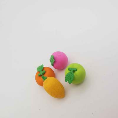 4 Pack Fruit Series 3D  erasers set