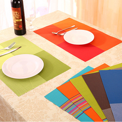 Heat insulation anti-ironing cup mat european-style western food mat anti-slippery bowl tray pad PVC teslin food mat