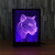 The new leopard head photo frame 3D lamp seven-color remote control LED vision light gift table lamp