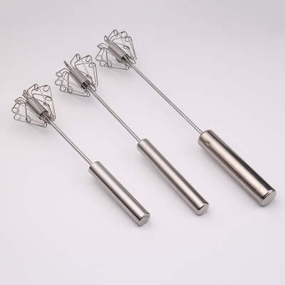 Kitchen utensils stainless steel semi - automatic egg beater agitator baking tool