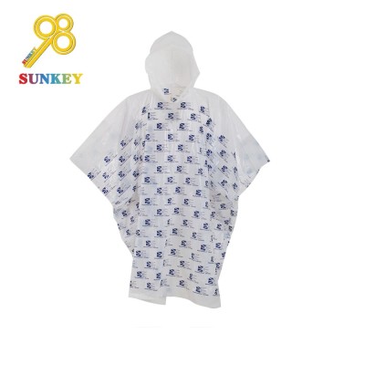 Factory long - term custom PE full plate printing poncho square mass export travel anti - rain supplies