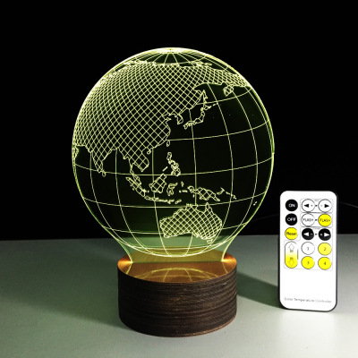 Creative small gifts for new and unique products in stall 2018 classic earth 3D small night light 65