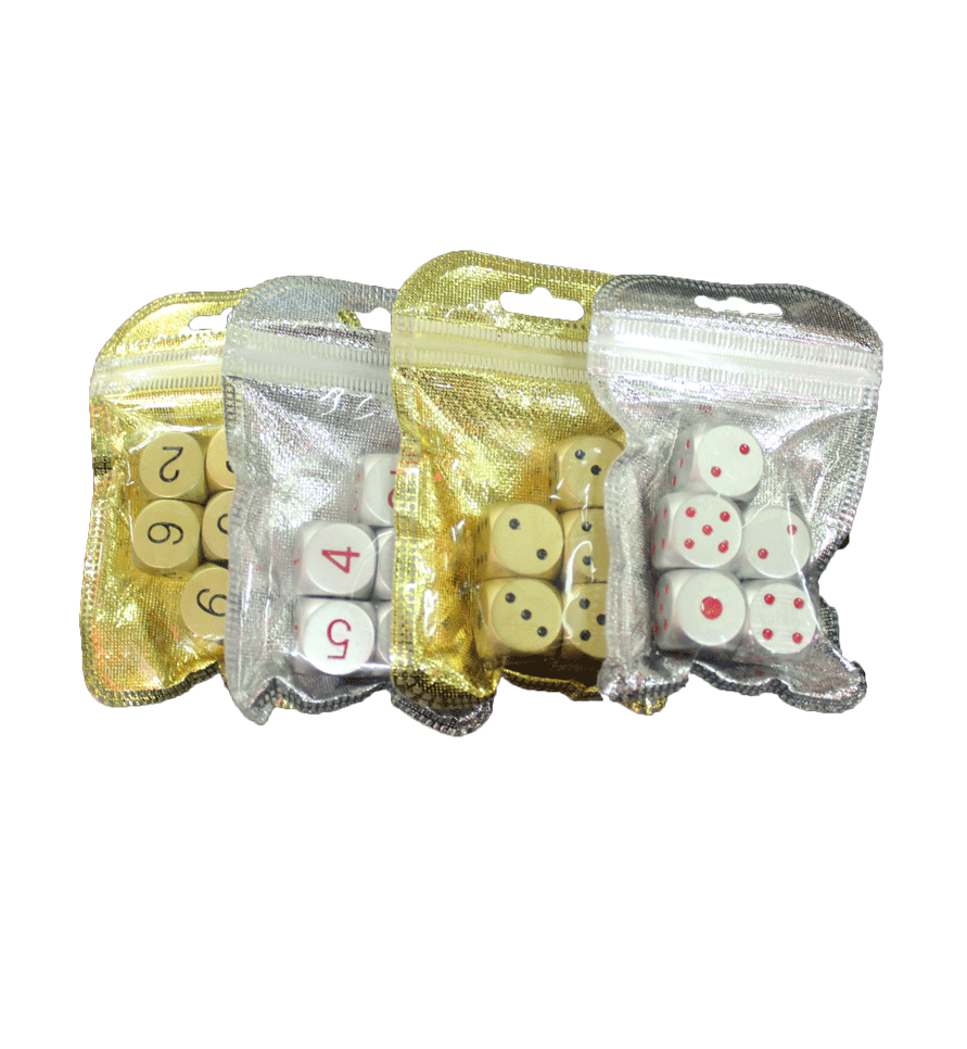 Dice gold dice silver dice a variety of specifications dice customized aluminum entertainment products