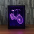 Bicycle fashion creative 3D gift lamp bedside lamp led night lamp decorative atmosphere acrylic photo frame 416