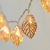 Rose gold leaf LED flashing lights ins creative room decorative light strings