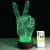 Cross-border e-commerce new products source creative gesture 3D visual stereo LDE lamp support trophy to customize