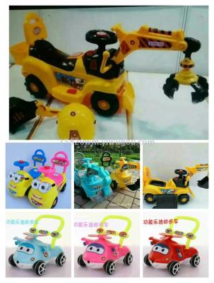 Children's electric tricycle children's tricycle excavator electric excavator tricycle project car four-cycle