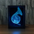 Saxophone creative 3D gift desk lamp bedside lamp led night lamp decoration atmosphere acrylic photo frame