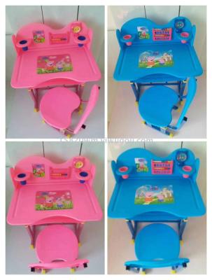 Learn desk, chair, desk, desk, children's dining chair, school supplies, safety seat, color pen ink