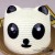  little panda roll The edge of The pot hat children summer straw hat