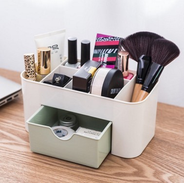 Drawer cosmetic storage box cosmetic brush packing box desktop jewelry box compartmentalized dresser case jewelry rack