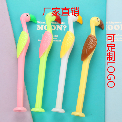Japanese and Korean Creative Stationery Fresh Cartoon Animal Parrot Shape Gel Pen Cute Ball Pen Student Prize