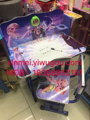 Factory direct sale can write picture board children lift desk chair desk learning desk new style