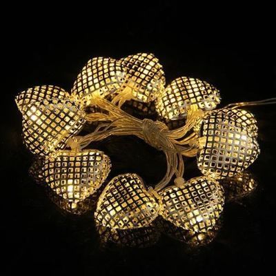 Exquisite lattice heart new LED lamp series decoration DIY creative Lantern Festival bedroom