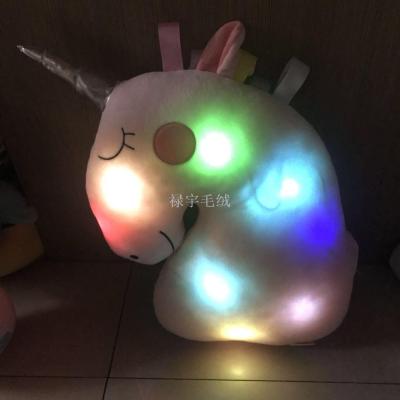 Led Colorful Luminous plus Music Unicorn Throw Pillow Best-Selling New Type Unicorn Pillow