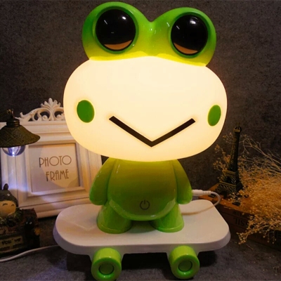Lamp creative cute children cartoon eye protection small Lamp light touch adjustable light