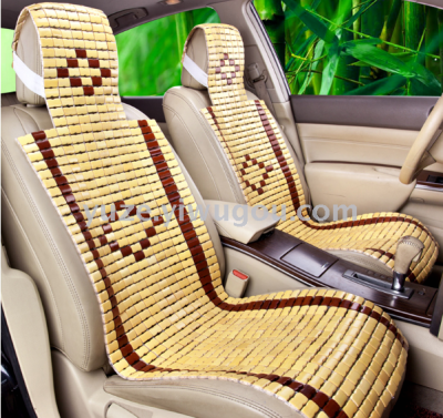 In summer, the bamboo cube car USES cushion hollow-out driver's car cart single cool cushion in summer