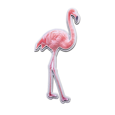 Flamingo Customized Wooden Fridge Magnet Wooden Craftwork Creative Gift Souvenir Small Gift Small Gift 3D