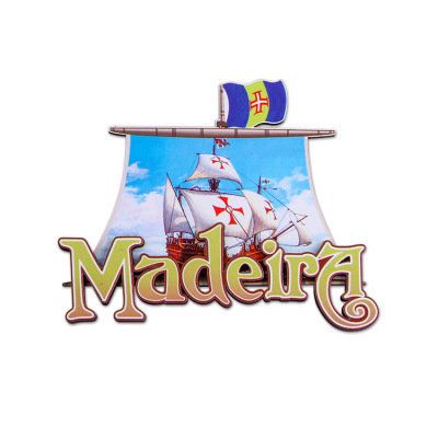 Madeira Customized Wooden Fridge Magnet Wooden Craftwork Creative Gift Souvenir Small Gift 3D Three-Dimensional