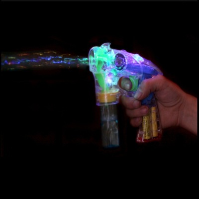 Transparent automatic bubble gun with lighting music bubble toys