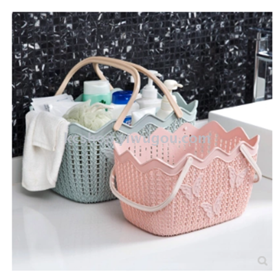 Hand bath basket, plastic bath basket, bath basket, bath basket, storage basket