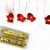 2AA transparent battery box Christmas red glove lamp series led copper wire lamp series