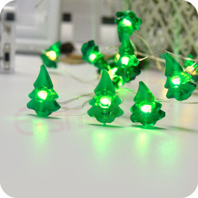 3AA timing large Christmas tree modeling lights copper wire lights string led Christmas lights string