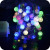 Four-color broken ice ball remote control battery box lamp string led lights string Christmas decorations