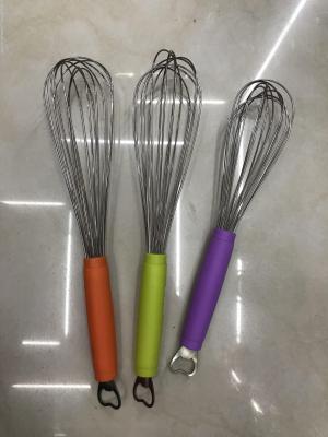 Color plastic handle egg beater