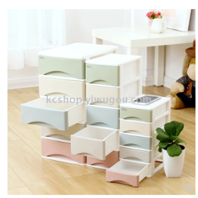 Creative plastic drawer type office desk collection box locker cosmetic jewelry box