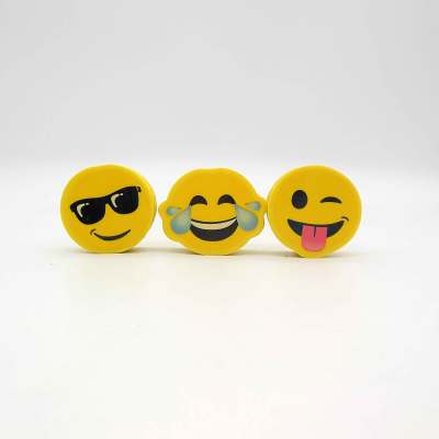 Three smile face Thermal transfer eraser with one pencil