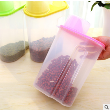 Sealed Jar with Lid, Kitchen Food Storage Tank Fashionable and Convenient Multi-Grain Dry Goods Storage Box