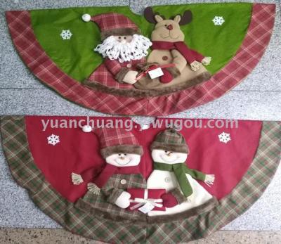 Christmas ornaments Christmas tree apron Christmas tree mat decorated tree skirt