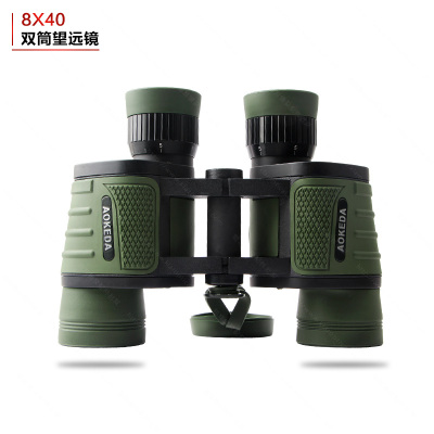 8X40 binoculars military green waterproof hd telescope